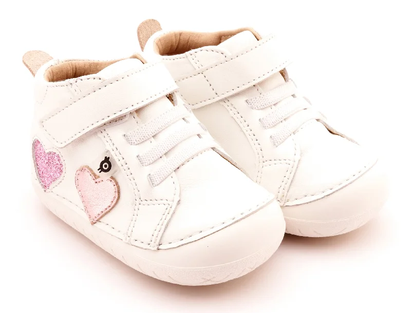 Old Soles Girl's 4097 Harper Pave Casual Shoes - Snow / Pink Frost / Glam Pink