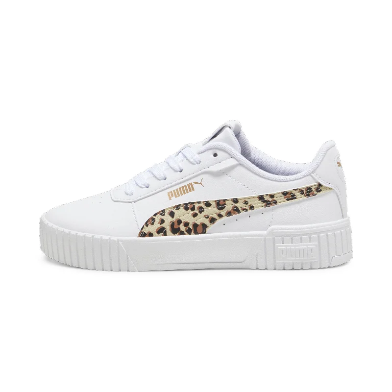 PUMA Big Kids' Girls' Carina 2.0 Animal Sneakers