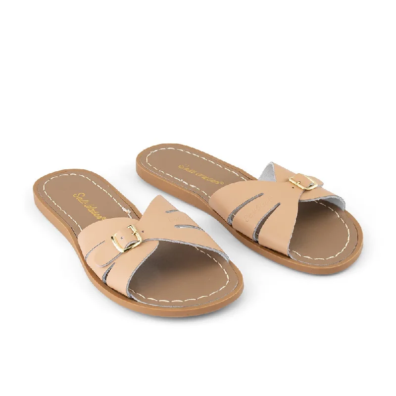 Saltwater Sandals Adults Classic Slides - Latte