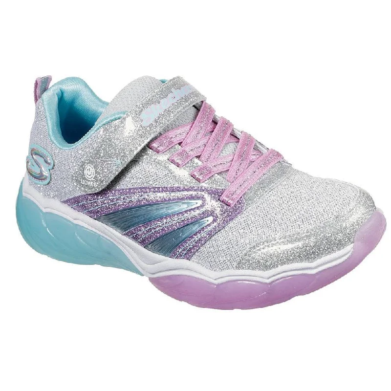 Skechers Girl's S Lights: Fusion Flash Silver/Lavender