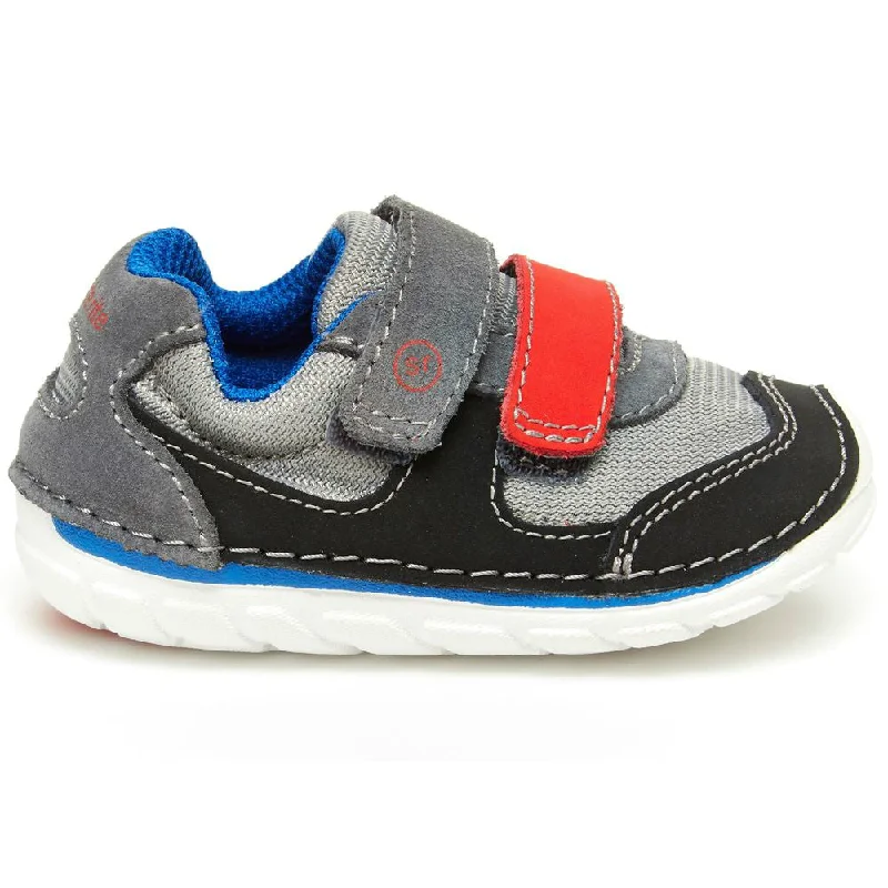 Stride Rite Soft Motion Grey/Black Mason Baby/Toddler Shoe